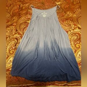 Blue dressy tank top medium